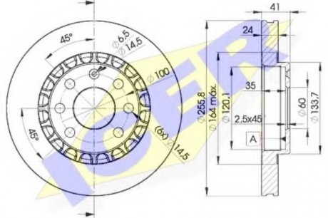 Тормозной диск ICER ICER Brakes 78BD9042-2