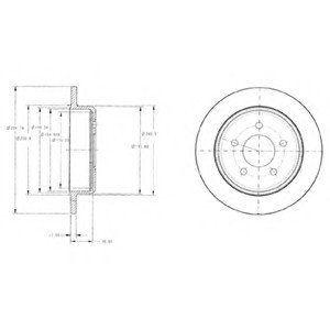 Диск гальмівний Delphi BG3595