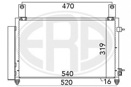 Радиатор ERA 667032