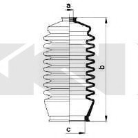 Пыльник рулевого механизма (Spidan) GKN 83866