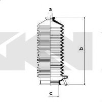 Пыльник рулевого механизма (Spidan) GKN 83792