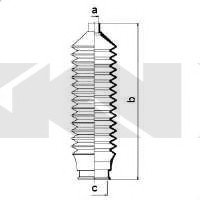 Пыльник рулевого механизма (Spidan) GKN 83602