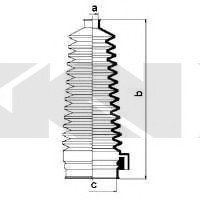 Пыльник рулевого механизма (Spidan) GKN 83897