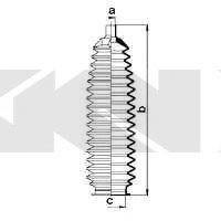 Пыльник рулевого механизма (Spidan) GKN 84100