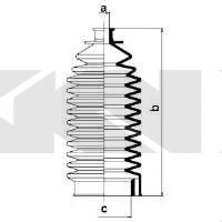 Пыльник рулевого механизма (Spidan) GKN 83522