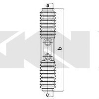Пыльник рулевого механизма (Spidan) GKN 83591