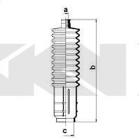 Пыльник рулевого механизма (Spidan) GKN 83915