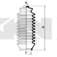 Пыльник рулевого механизма (Spidan) GKN 83814