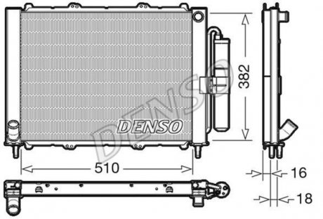 Радиатор DENSO DRM23103 (фото 1)