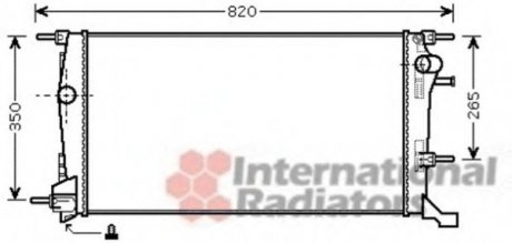Радиатор охлождения MEGANE3 20i/19DCi 08- Van Wezel 43002409 (фото 1)