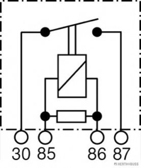 Реле 30A 12V (Elparts) JAKOPARTS 75613215