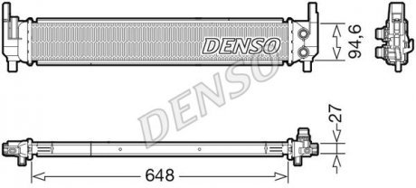 Радиатор охолоджування DENSO DRM02042 (фото 1)
