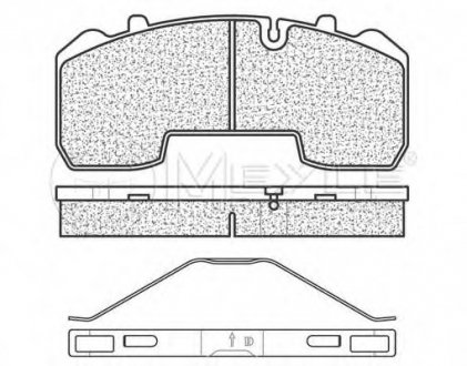 Комплект гальмівних колодок MEYLE MEYLE AG 025 291 6530