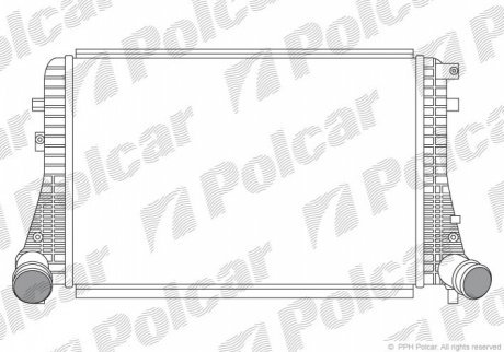 Радіатори повітря (Інтеркулери) POLCAR 1332J81X