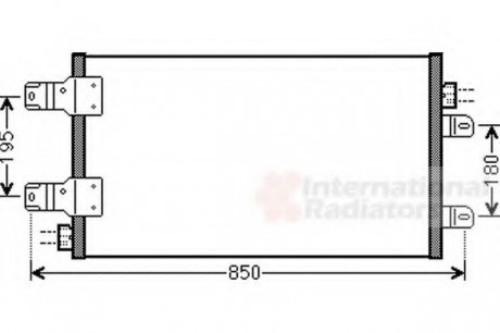 Радиатор кондиционера MASTER3 25dCi 06- Van Wezel 43005443
