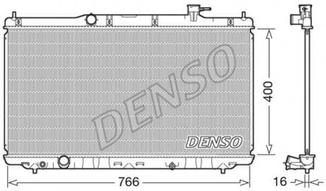 Радиатор охолоджування DENSO DRM40038 (фото 1)