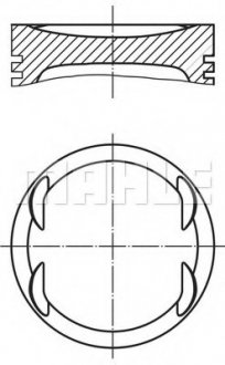 Поршень MAHLE 030 99 02 (фото 1)