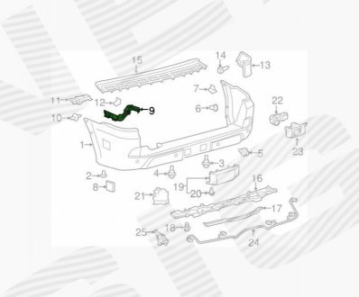 Кронштейн Для БАМПЕРА SIGNEDA PTY43698AL