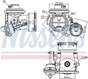 Клапан рециркуляції газів NISSENS Nissens A/S 98299