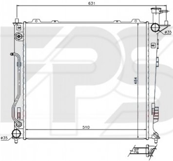 Радиатор охолодження FPS Forma Parts System FP 40 A939