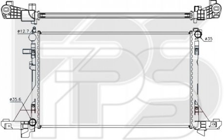 Радиатор охолодження FPS Forma Parts System FP 56 A163