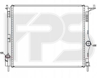 Радиатор охолодження FPS Forma Parts System FP 56 A141