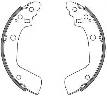 Колодки гальмівні барабанні REMSA 4241.00