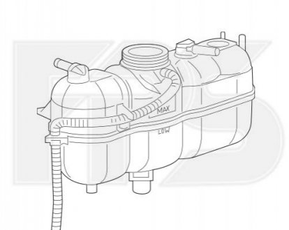 Бачок вмістом не більш як 2 л FPS Forma Parts System FP 3813 101