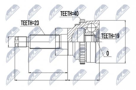 Шарнир равных угловых скоростей NTY NPZ-DW-016