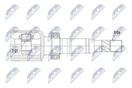 Шарнир равных угловых скоростей NTY NPW-RE-119