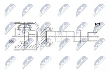 Шарнир равных угловых скоростей NTY NPW-PE-018