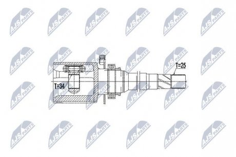 Шарнір равных угловых скоростей NTY NPW-CH-041