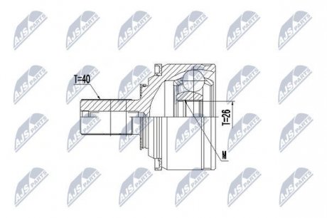 Шарнир равных угловых скоростей NTY NPZ-VV-021