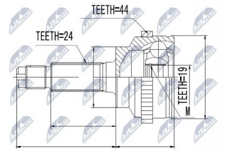 Шарнир равных угловых скоростей NTY NPZ-MZ-014