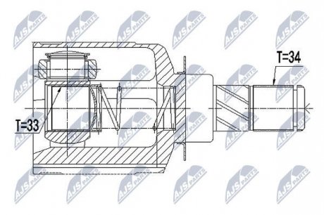 Шарнир равных угловых скоростей NTY NPW-RE-062