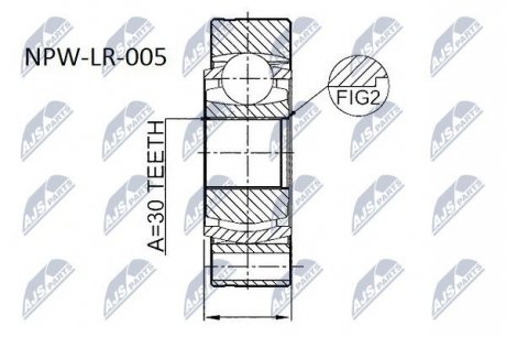 Шарнир равных угловых скоростей NTY NPW-LR-005