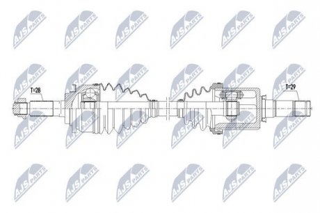 Полуось NTY NPW-FR-088