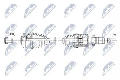 Полуось NTY NPW-RE-103