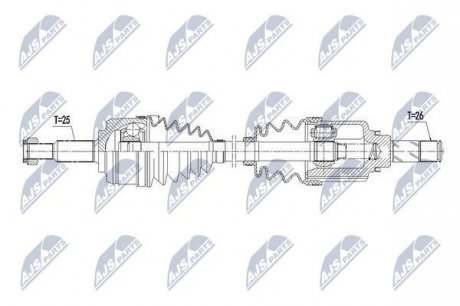 Полуось NTY NPW-RE-109 (фото 1)