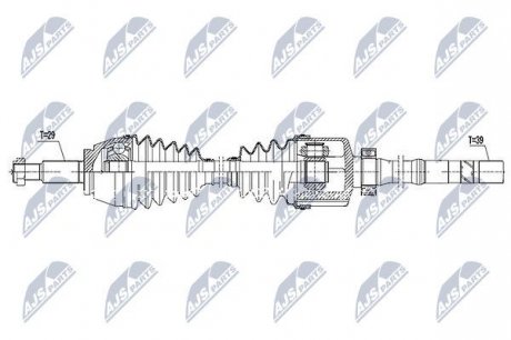 Полуось NTY NPW-RE-089