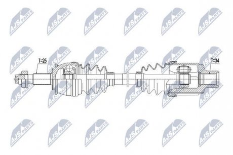 Полуось NTY NPW-PL-061