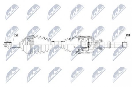 Полуось NTY NPW-PE-029