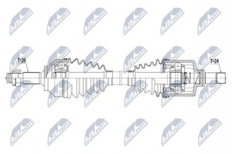 Полуось NTY NPW-PE-027