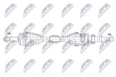 Полуось NTY NPW-NS-074 (фото 1)