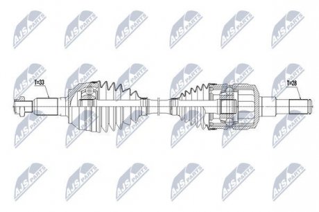 Полуось NTY NPW-CH-070 (фото 1)