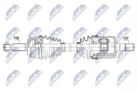 Полуось NTY NPW-CH-052 (фото 1)