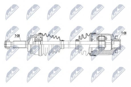 Полуось NTY NPW-CH-054 (фото 1)