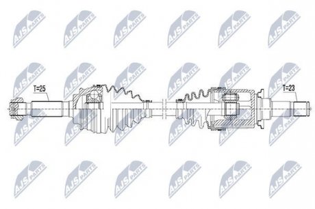 Полуось NTY NPW-CH-050 (фото 1)