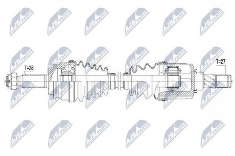 Полуось NTY NPW-CH-046 (фото 1)