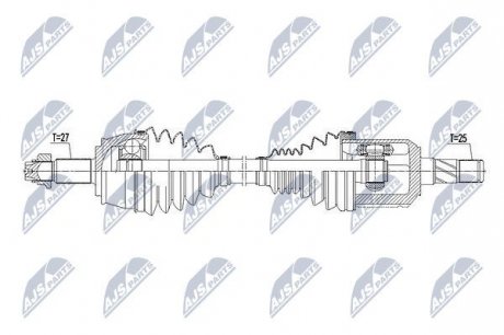 Полуось NTY NPW-CH-038 (фото 1)